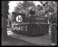 Kiwanis float in the Tournament of Roses Parade, Pasadena, 1923