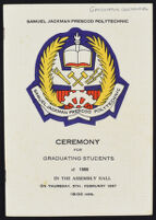 Samuel Jackman Prescod Polytechnic Ceremony for Graduating Students of 1986