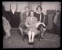Gertrude Ederle, Aileen Riggin, and Helen Wainwright, Los Angeles, circa 1926(?)