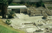 Late Roman buildings and shelter, 5 years after project conclusion 