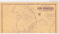 Map of the city of Los Angeles, California : original zanja system (irrigation ditches) used by the (pueblo) city of Los Angeles, was founded in 1781 and discontinued in 1904 / by H.J. Stevenson ; tracing made in 1900, F.H. Olmsted.