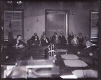 Jury for David H. Clark's second murder trial, Los Angeles, 1931
