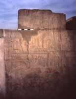 South wall of the imperial cult chamber before conservation 