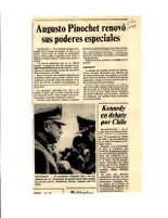 Augusto Pinochet renovó sus poderes especiales