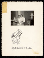 Clyde & Mildred Tomkies on a Christmas card, circa 1948