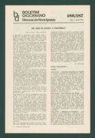 Boletim Diocesano, Edição 186/187, Julho/Agosto 1984