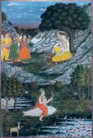 Kama going to Shiva with his associates