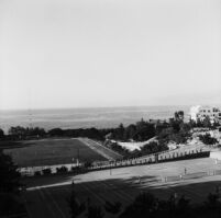 View of AUB's outdoor sports facilities