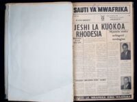 Sauti Ya Mwafrika 1965 no. 168.