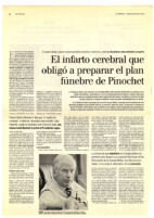 El infarto cerebral que obligó a preparar el plan fúnebre de Pinochet