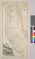 Map showing routes of the Pacific Coast Steamship Company