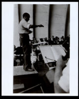 William Grant Still, conducting the Los Angeles Philharmonic Orchestra at the Hollywood Bowl, Los Angeles, 1936