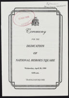 Ceremony for the Dedication of National Heroes Square