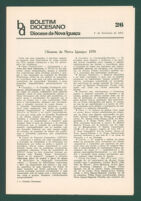Boletim Diocesano, Edição 26, Fevereiro 1971