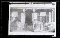 Biddy Mason and others at the house of Robert Owens, Sr., First and Los Angeles St., Los Angeles, circa 1870