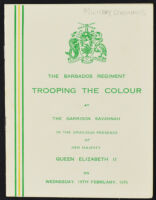 Barbados Regiment: Trooping the Colour