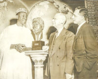 Prime Minister Nnamdi Azikiwe at the Unveiling of a bust of Dr. Albert Schweitzer