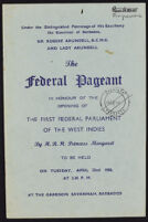 Federal Pageant in Honour of the Opening of the First Federal Parliament of the West Indies