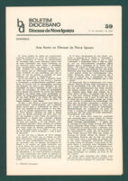 Boletim Diocesano, Edição 59, Novembro 1973