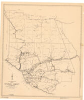 Map of Ventura County, California as compiled by the Office of the County Surveyor : county road map.