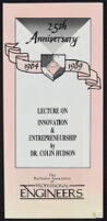 25th Anniversary Lecture on Innovation and Entrepreneurship by Dr. Colin Hudson