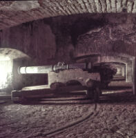 A bronze cannon on Citadelle's Battery Royale on its original carriage