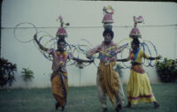 Om Periyaswamy dance troupe - Karakāṭṭam dance performed with hoops and balanced pots, Madurai (India), 1984