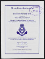 Multi-Faith Observance for Commonwealth Day: Celebrating the Diamond Jubilee of Her Majesty Queen Elizabeth II
