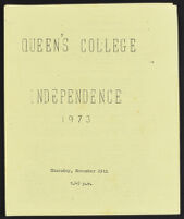 Queen's College Independence 1973