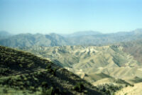 Landscape View Through Mountains