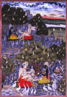 Garuda bowing to Kakabhusundi