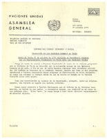 Informe del consejo Economico y Social. Protección de los derechos humanos en Chile. Carta fecha 24 de octubre de 1975 dirigida al secretario general por el representante permanente de Chile ante las Naciones Unidas.