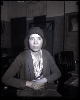 Adrianne Ayres, travel companion of "Hollywood Ponzi" J. K. Fronk, Los Angeles, 1931