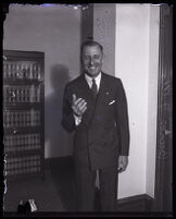 Buron Fitts in his office, Los Angeles, 1920s 