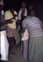 Mannan men dance at a festival the Mannan Ādivāsī people, Mannnkudi (Tamil Nadu, India), 1984