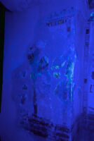 Inner Door Left, Menna and Henuttawy leaving the tomb for the Valley Festival (photographed with UV light)