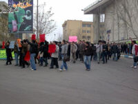تظاهرات در دانشگاه آزاد تبریز