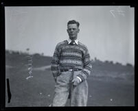 Golfer Frank Deleot, Los Angeles, 1920s 
