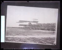 Airplane flown by Glenn Curtiss at Dominguez Field, Los Angeles County, 1910
