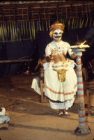 Theyyam festival - Cākyār kuthu  "Hanuman Pira" narrative, Kalliasseri (India), 1984