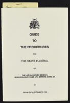 Guide to The Procedures for the State Funeral of the Late Governor-General Her Excellency Dame Nita Barrow, GCMG, DA