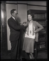 Judge Guy F. Bush and actress Shirley Palmer, Los Angeles, 1930s