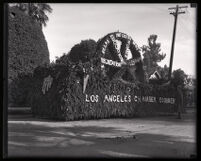 Los Angeles Chamber of Commerce float in the Tournament of Roses Parade, Pasadena, 1923