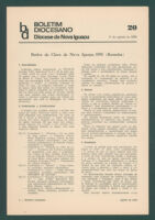 Boletim Diocesano, Edição 20, Agosto 1970