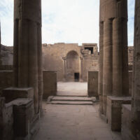 Hypostyle hall entry after ICC conservation work 