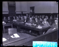 Trial of former district attorney Asa Keyes and 5 others, Los Angeles, 1929