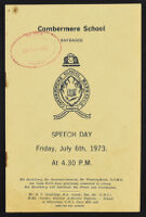 1973 Combermere School Speech Day