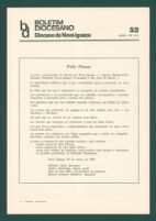 Boletim Diocesano, Edição 52, Abril 1973