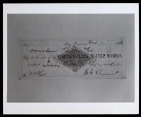 Bank check signed by Mary Ellen Pleasant, on November 27, 1886