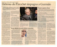 Cuentas y bienes del ex gobernante: Defensa de Pinochet impugna a Guzmán